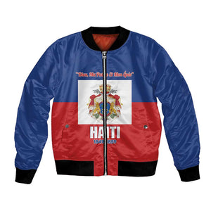 Personalised Second Empire of Haiti 1849-1859 Bomber Jacket Anpi an Ayiti Flag Style