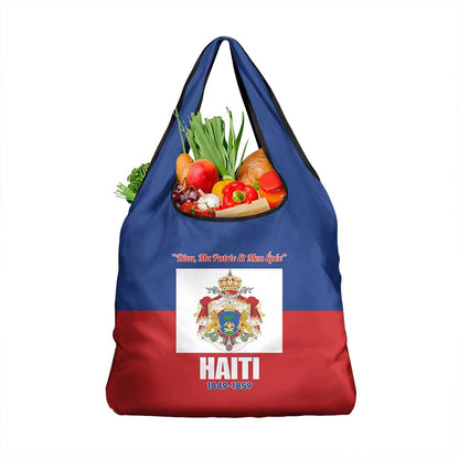 Second Empire of Haiti 1849-1859 Grocery Bag Anpi an Ayiti Flag Style