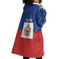 Personalised Second Empire of Haiti 1849-1859 Wearable Blanket Hoodie Anpi an Ayiti Flag Style
