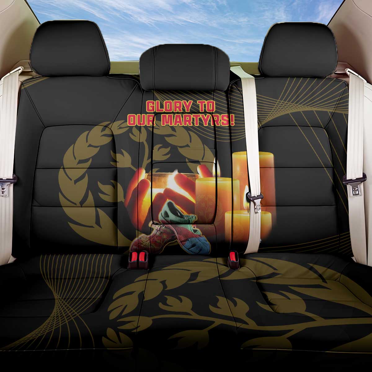 20 June Eritrea Martyrs Day Back Car Seat Cover Glory To Our Martyrs