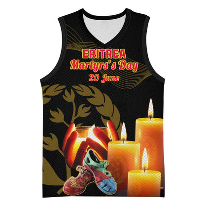 20 June Eritrea Martyrs Day Basketball Jersey Glory To Our Martyrs LT14