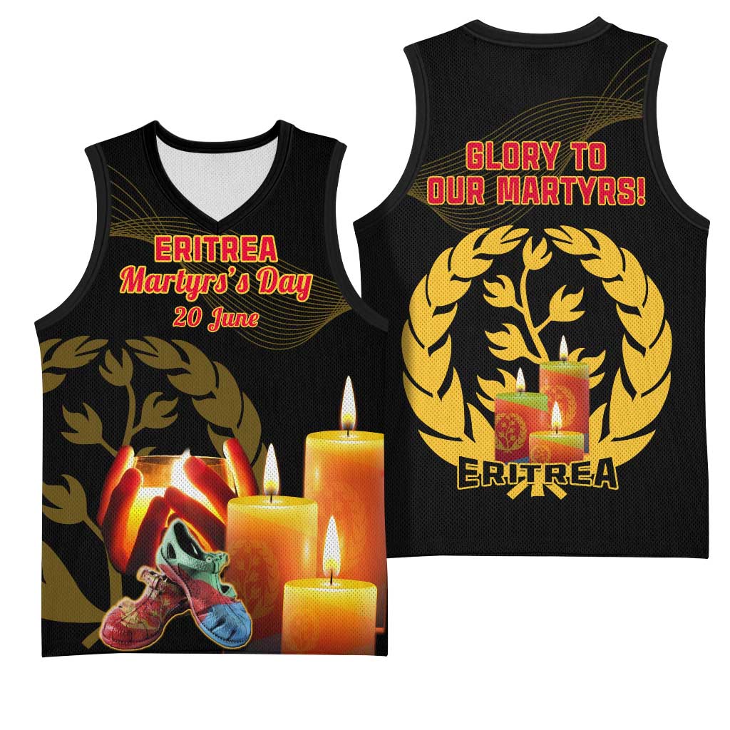 20 June Eritrea Martyrs Day Basketball Jersey Glory To Our Martyrs LT14