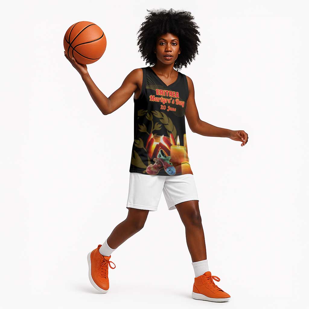 20 June Eritrea Martyrs Day Basketball Jersey Glory To Our Martyrs LT14