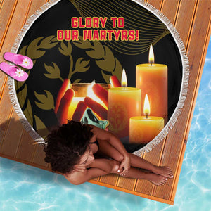 20 June Eritrea Martyrs Day Beach Blanket Glory To Our Martyrs