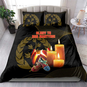 20 June Eritrea Martyrs Day Bedding Set Glory To Our Martyrs