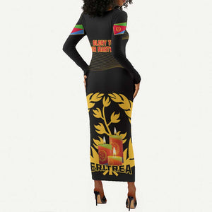 20 June Eritrea Martyrs Day Long Sleeve Bodycon Dress Glory To Our Martyrs