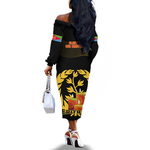 20 June Eritrea Martyrs Day Off The Shoulder Long Sleeve Dress Glory To Our Martyrs