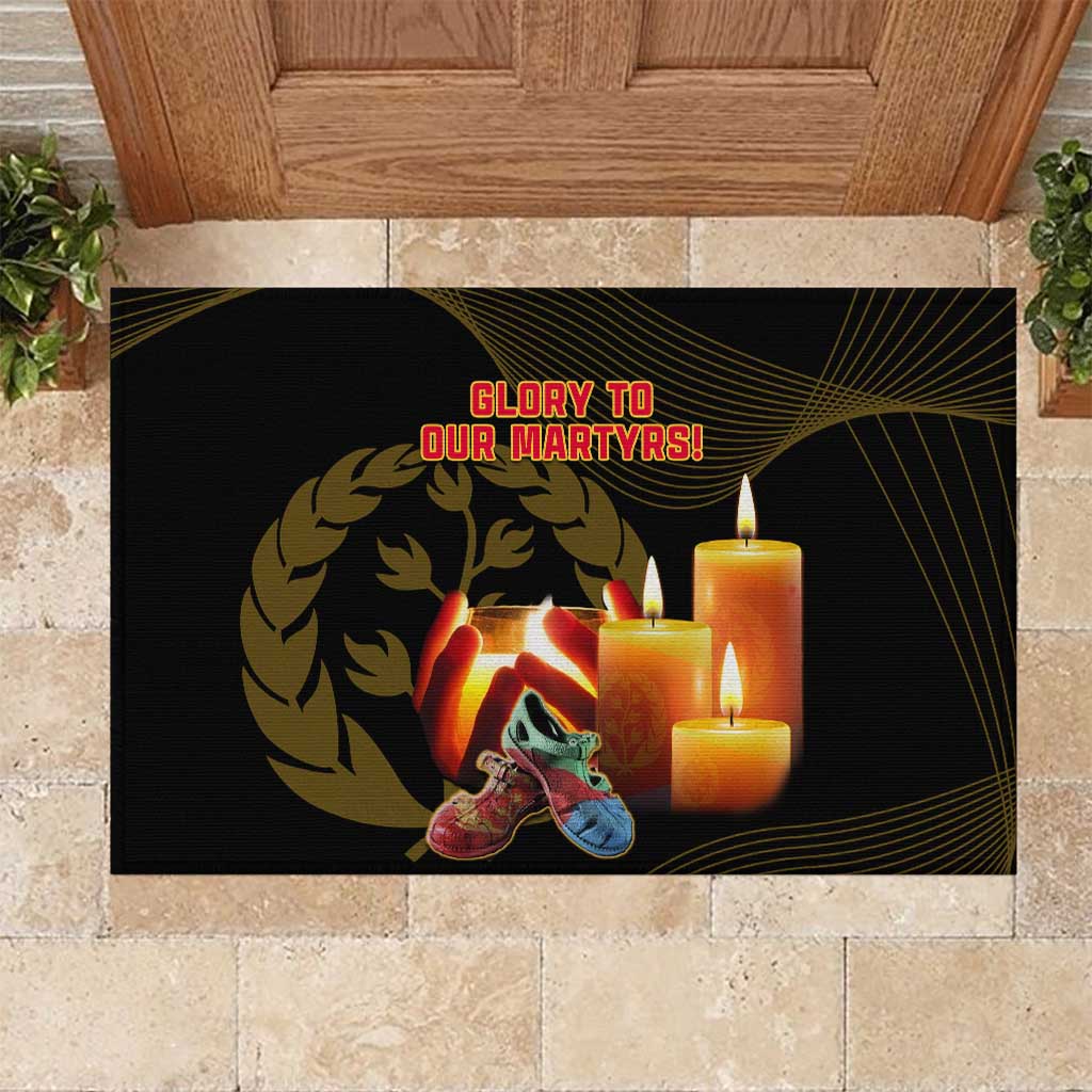 20 June Eritrea Martyrs Day Rubber Doormat Glory To Our Martyrs