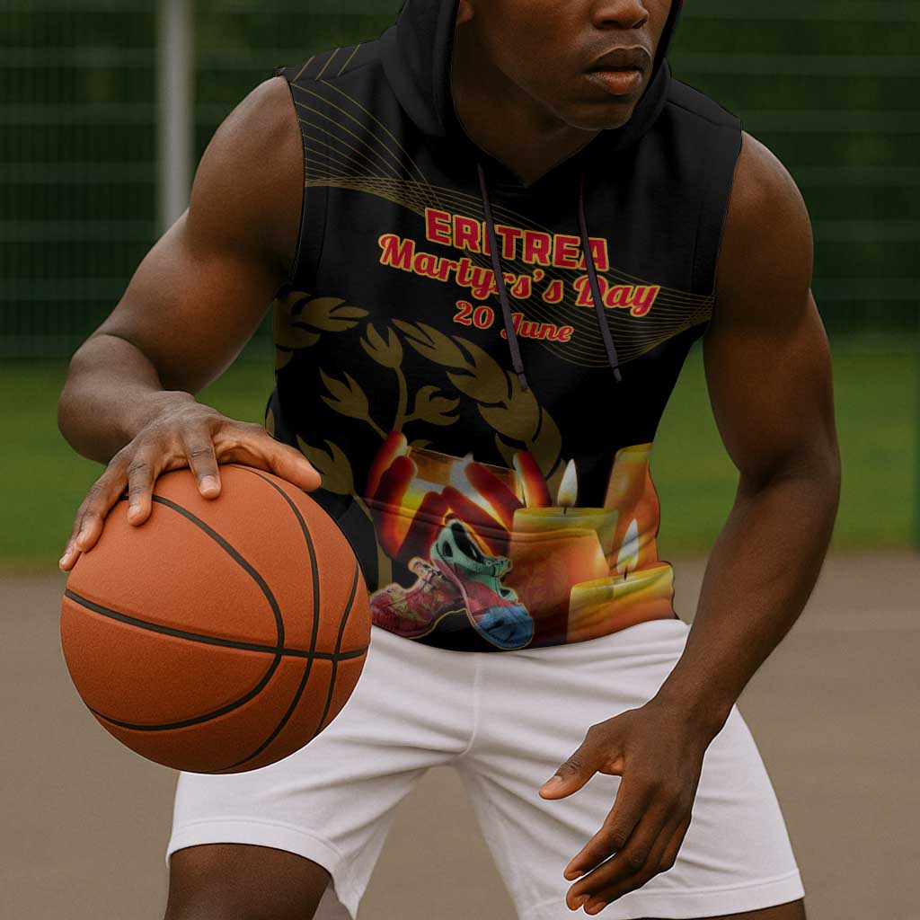 20 June Eritrea Martyrs Day Sleeveless Hoodie Glory To Our Martyrs - African Pride