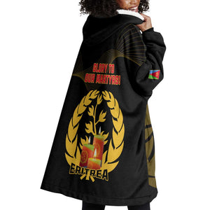 20 June Eritrea Martyrs Day Wearable Blanket Hoodie Glory To Our Martyrs