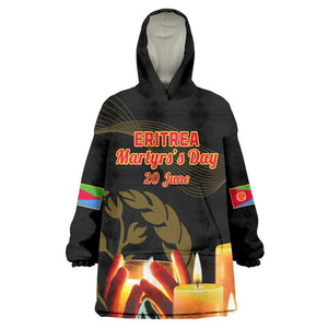 20 June Eritrea Martyrs Day Wearable Blanket Hoodie Glory To Our Martyrs