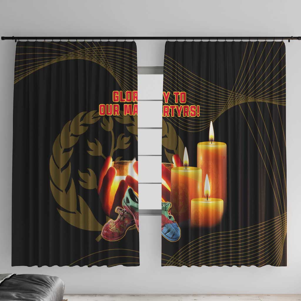 20 June Eritrea Martyrs Day Window Curtain Glory To Our Martyrs