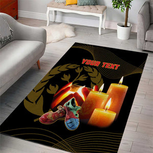 Personalised 20 June Eritrea Martyrs Day Area Rug Glory To Our Martyrs