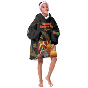 Personalised 20 June Eritrea Martyrs Day KId Wearable Blanket Hoodie Glory To Our Martyrs