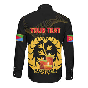 Personalised 20 June Eritrea Martyrs Day Long Sleeve Button Shirt Glory To Our Martyrs