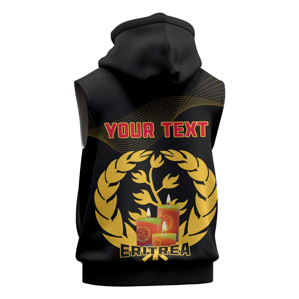 Personalised 20 June Eritrea Martyrs Day Sleeveless Hoodie Glory To Our Martyrs - African Pride