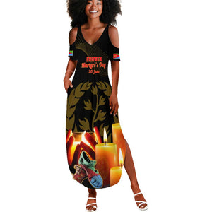 Personalised 20 June Eritrea Martyrs Day Summer Maxi Dress Glory To Our Martyrs