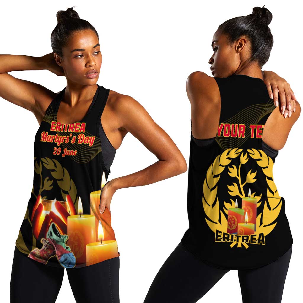 Personalised 20 June Eritrea Martyrs Day Women Racerback Tank Glory To Our Martyrs