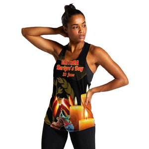 Personalised 20 June Eritrea Martyrs Day Women Racerback Tank Glory To Our Martyrs