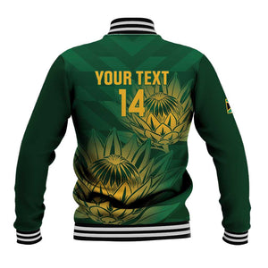 Custom South Africa Cricket Baseball Jacket Go Champions Proteas