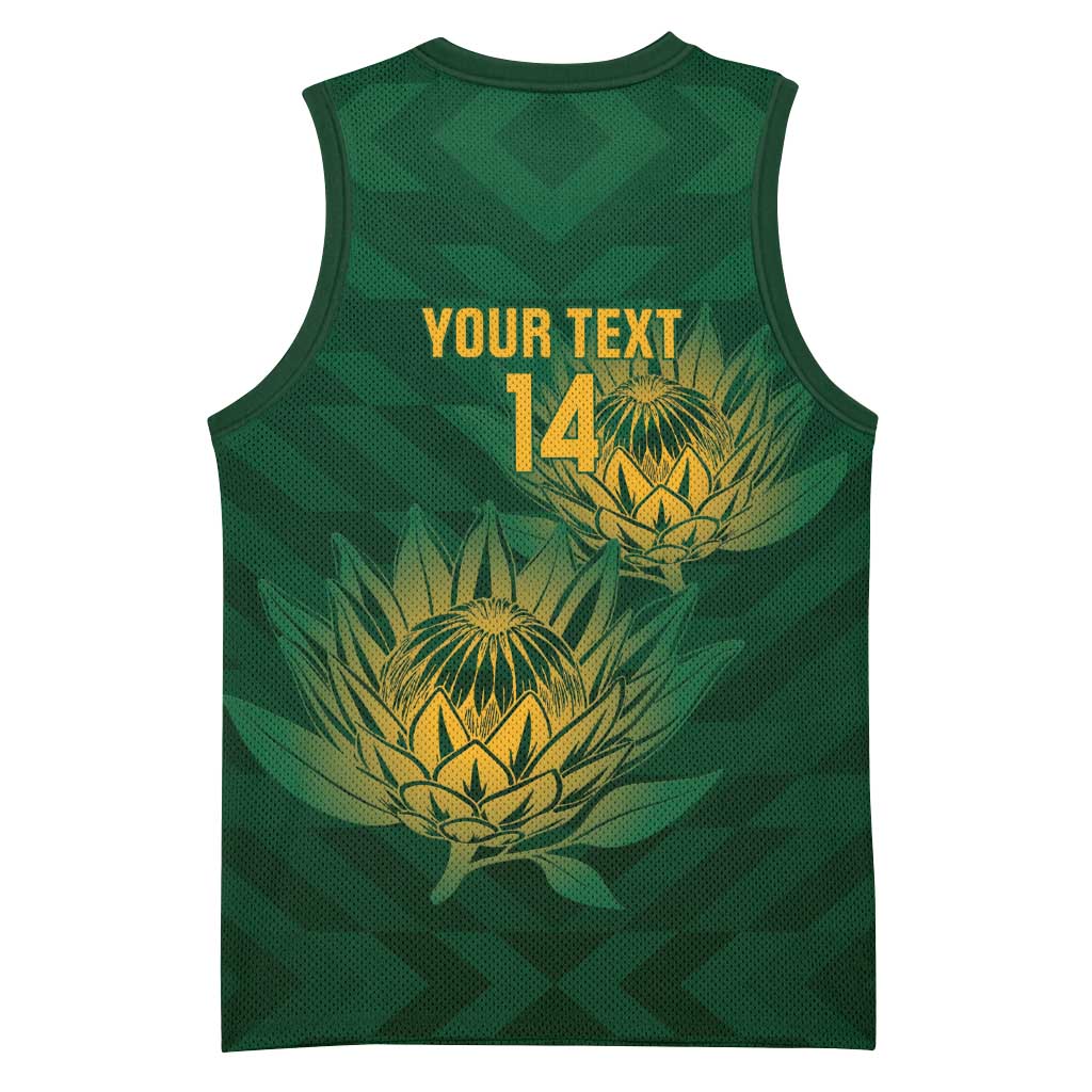 Custom South Africa Cricket Basketball Jersey Go Champions Proteas LT14