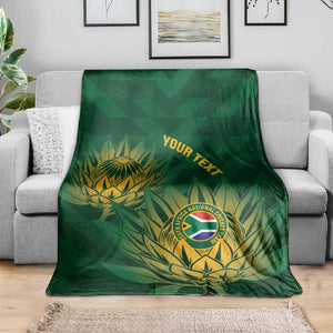 Custom South Africa Cricket Blanket Go Champions Proteas