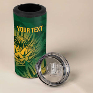 Custom South Africa Cricket 4 in 1 Can Cooler Tumbler Go Champions Proteas