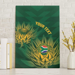 Custom South Africa Cricket Canvas Wall Art Go Champions Proteas