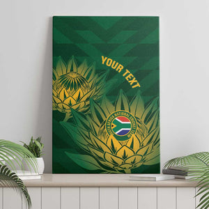 Custom South Africa Cricket Canvas Wall Art Go Champions Proteas