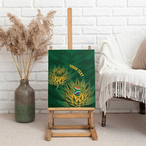 Custom South Africa Cricket Canvas Wall Art Go Champions Proteas