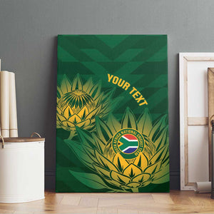 Custom South Africa Cricket Canvas Wall Art Go Champions Proteas