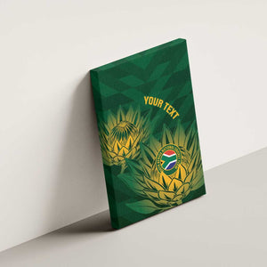 Custom South Africa Cricket Canvas Wall Art Go Champions Proteas