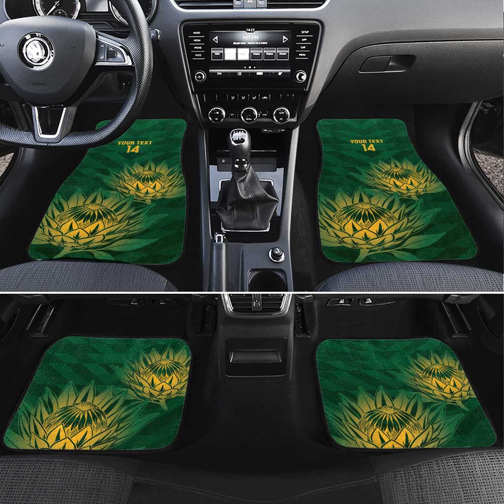 Custom South Africa Cricket Car Mats Go Champions Proteas