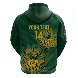 Custom South Africa Cricket Hoodie Go Champions Proteas