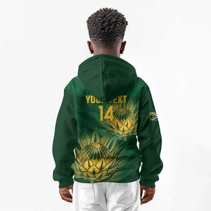 Custom South Africa Cricket Kid Hoodie Go Champions Proteas