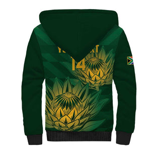 Custom South Africa Cricket Sherpa Hoodie Go Champions Proteas