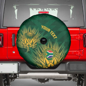 Custom South Africa Cricket Spare Tire Cover Go Champions Proteas