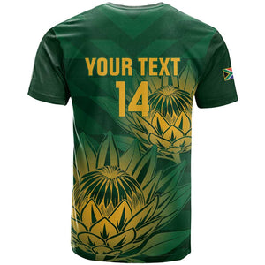 Custom South Africa Cricket T shirt Go Champions Proteas