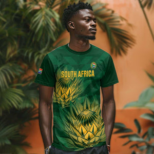 Custom South Africa Cricket T shirt Go Champions Proteas