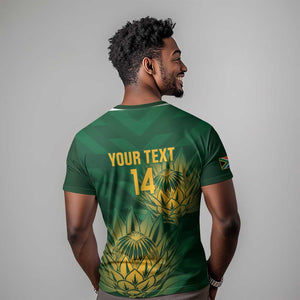 Custom South Africa Cricket T shirt Go Champions Proteas