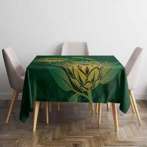 Custom South Africa Cricket Tablecloth Go Champions Proteas