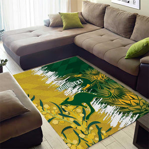 Custom South Africa And Australia Area Rug Aussies Proteas Together - Cricket Style