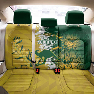 Custom South Africa And Australia Back Car Seat Cover Aussies Proteas Together - Cricket Style