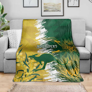 Custom South Africa And Australia Blanket Aussies Proteas Together - Cricket Style