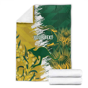 Custom South Africa And Australia Blanket Aussies Proteas Together - Cricket Style