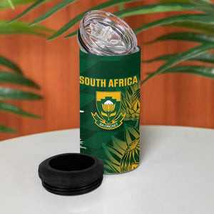 Custom South Africa And Australia 4 in 1 Can Cooler Tumbler Aussies Proteas Together - Cricket Style