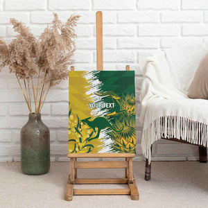 Custom South Africa And Australia Canvas Wall Art Aussies Proteas Together - Cricket Style