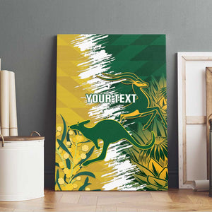 Custom South Africa And Australia Canvas Wall Art Aussies Proteas Together - Cricket Style