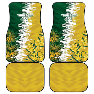 Custom South Africa And Australia Car Mats Aussies Proteas Together - Cricket Style