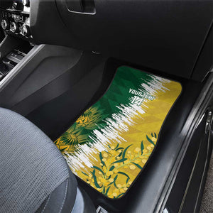 Custom South Africa And Australia Car Mats Aussies Proteas Together - Cricket Style